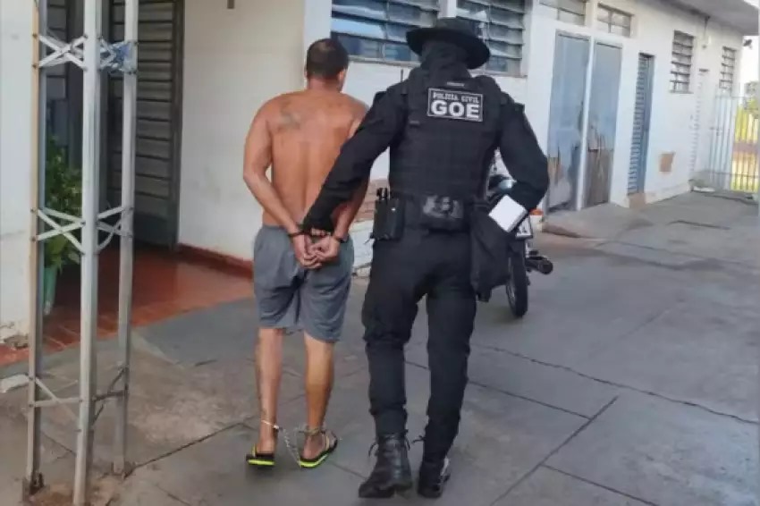 Acusado de assassinar entregador de lanches é preso em Guaraçaí